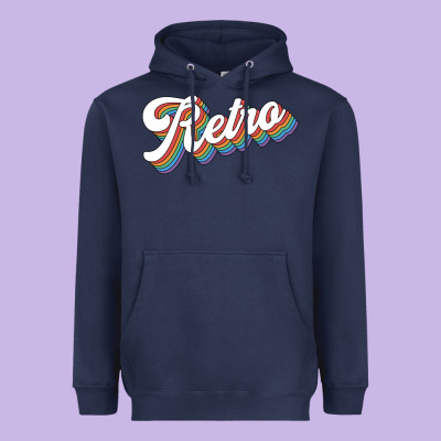 Retro Colorful Heavyweight Hoodie Designed By Chombo