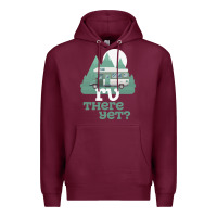 Burgundy funny camping tee there yet camper rv car Premium Hoodie - baoMotion