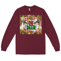 Burgundy Oh Deer Long Sleeve Tee - Artiststas