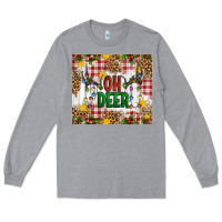 Heather Grey Oh Deer Long Sleeve Tee - Artiststas