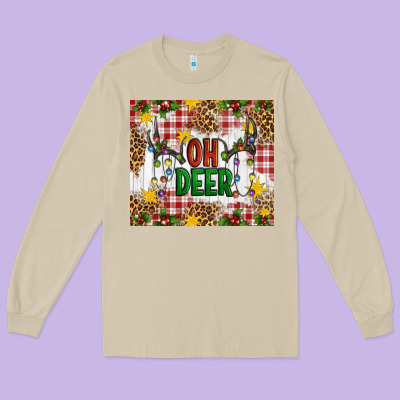 Oh Deer Long Sleeve Tee Designed By Artiststas