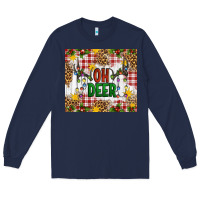 Navy Oh Deer Long Sleeve Tee - Artiststas