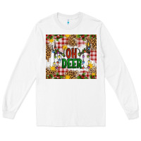 White Oh Deer Long Sleeve Tee - Artiststas