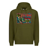 Army Green howdy christmas boots Premium Hoodie - RanaPortraitStore