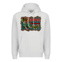 Dove Grey howdy christmas boots Premium Hoodie - RanaPortraitStore