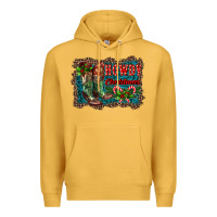 Mustard howdy christmas boots Premium Hoodie - RanaPortraitStore