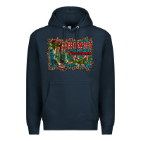 Navy howdy christmas boots Premium Hoodie - RanaPortraitStore