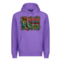 Purple howdy christmas boots Premium Hoodie - RanaPortraitStore