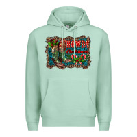 Seafoam howdy christmas boots Premium Hoodie - RanaPortraitStore