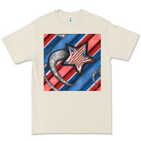 Bone stripes & stars seamless pattern Premium Tee - BundleAndBundleShop