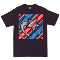 Plum stripes & stars seamless pattern Premium Tee - BundleAndBundleShop