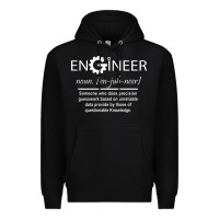 Black #engineer   #noun Premium Hoodie - baoMotion