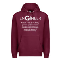 Burgundy #engineer   #noun Premium Hoodie - baoMotion