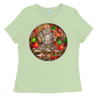 Matcha Christmas Merino Wool Sheep Ladies Tee - LillyAllenDesigns