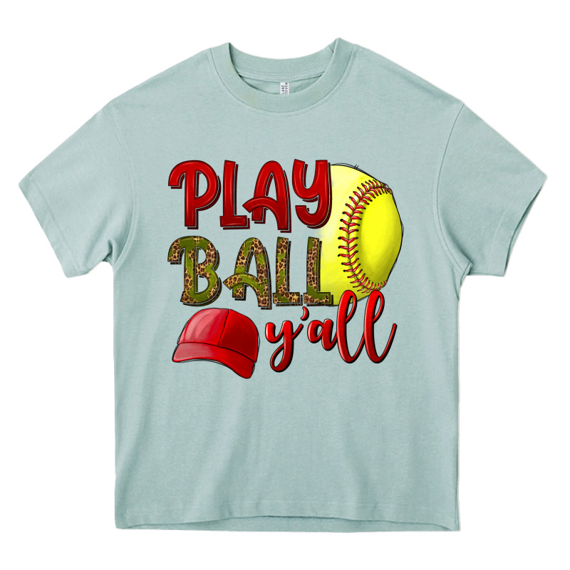 Play Ball Y'all Softball Heavy Core Tee by BundleAndBundleShop | Teevron
