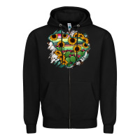 Black South Carolina State Map Zipper Hoodie - RanaPortraitStore