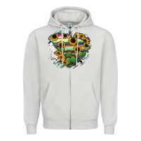Dove Grey South Carolina State Map Zipper Hoodie - RanaPortraitStore