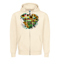 Sandshell South Carolina State Map Zipper Hoodie - RanaPortraitStore