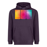 Plum multicolor abstract lines Heavyweight Hoodie - chombo
