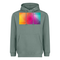 Sage multicolor abstract lines Heavyweight Hoodie - chombo