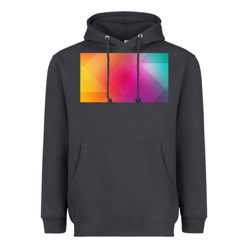 Multicolor Abstract Lines Heavyweight Hoodie by chombo | Teevron
