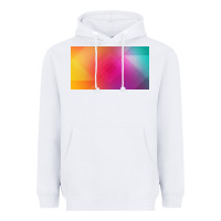 White multicolor abstract lines Heavyweight Hoodie - chombo
