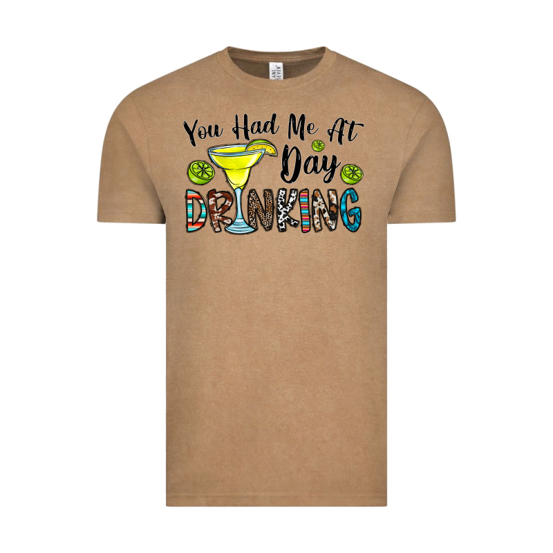 You Had Me At Day Drinkg Vintage Tee by CowhideDigitalArt | Teevron