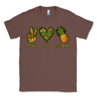 Chestnut Peace Love Pineapple Classic Tee - Jasminsmagicworld