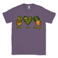 Lavender Peace Love Pineapple Classic Tee - Jasminsmagicworld
