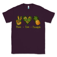 Plum Peace Love Pineapple Classic Tee - Jasminsmagicworld