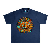 Navy pumpkin sunflower Urban Heavy Tee - RanaPortraitStore
