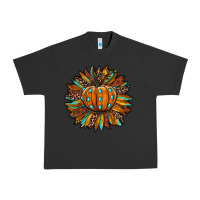 Pigment Black pumpkin sunflower Urban Heavy Tee - RanaPortraitStore