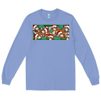 Colony Blue Santa skeleton christmas Long Sleeve Tee - Artiststas