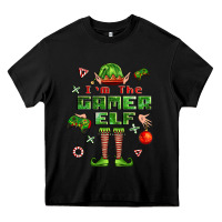 Black im the gamer elf Heavy Core Tee - FaDigitalArtStudio