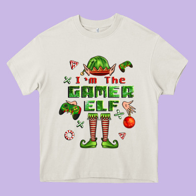 Im The Gamer Elf Heavy Core Tee Designed By Fadigitalartstudio