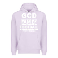 Lilac god family football christian faith shirt Premium Hoodie - baoMotion