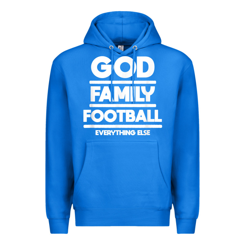 God Family Football Christian Faith Shirt Premium Hoodie by baoMotion | Teevron