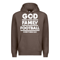 Coffee god family football christian faith shirt Premium Hoodie - baoMotion