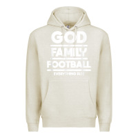 Oatmeal Heather god family football christian faith shirt Premium Hoodie - baoMotion