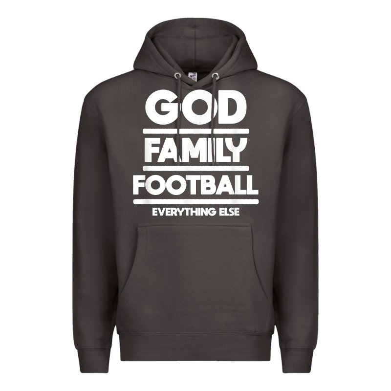 God Family Football Christian Faith Shirt Premium Hoodie by baoMotion | Teevron