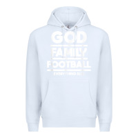 White god family football christian faith shirt Premium Hoodie - baoMotion