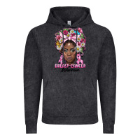 Breast Cancer Warrior Black Woman Vintage Hoodie | Teevron