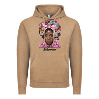 Vintage Coffee breast cancer warrior black woman Vintage Hoodie - BarkalooDesign
