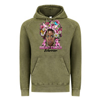 Vintage Olive breast cancer warrior black woman Vintage Hoodie - BarkalooDesign