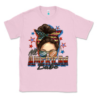 Bubblegum Pink american babe messy bun Classic Tee - FaDigitalArtStudio