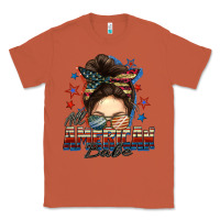Copper american babe messy bun Classic Tee - FaDigitalArtStudio