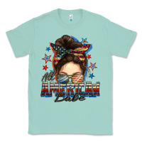 Seafoam american babe messy bun Classic Tee - FaDigitalArtStudio