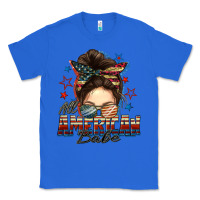 True Royal american babe messy bun Classic Tee - FaDigitalArtStudio