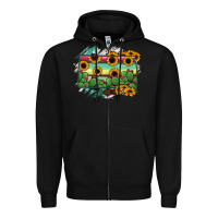 Black south Dakota State Map Zipper Hoodie - RanaPortraitStore