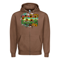 Chestnut south Dakota State Map Zipper Hoodie - RanaPortraitStore
